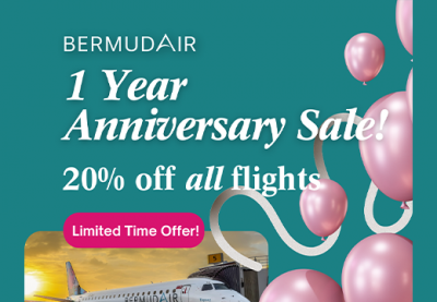 BermudAir: 1 Year Anniversary Sale