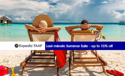 Expedia TAAP - Don’t forget about our Last-minute Summer Sale - up to 15% off