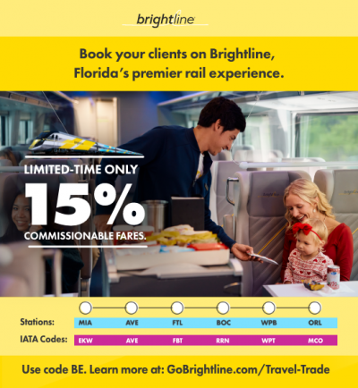 Brightline launches in the Amadeus Global Distribution System, expanding rail access for travel trad